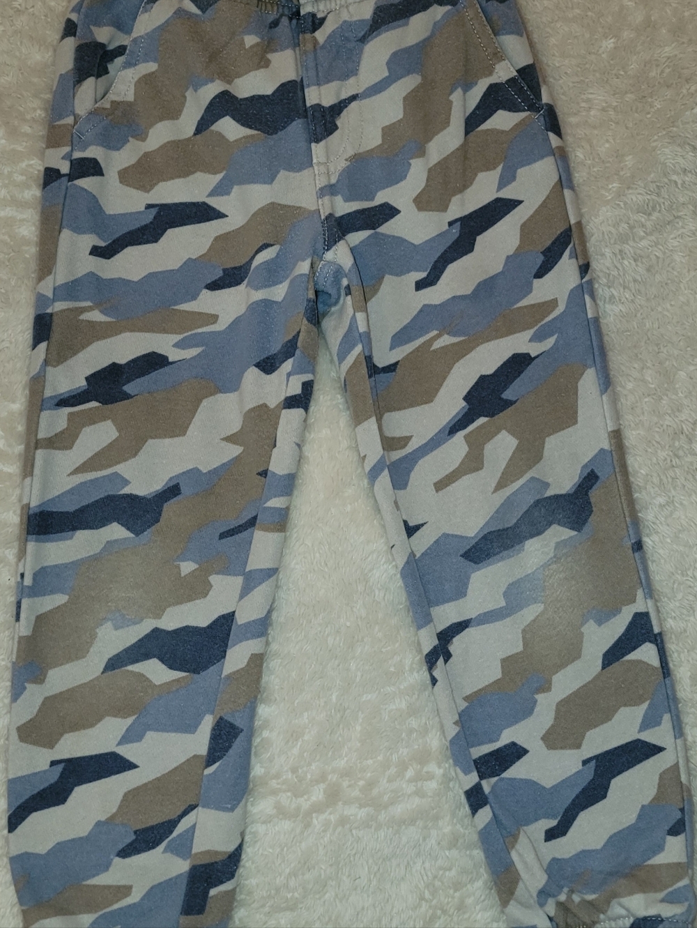 Pekkle Blue And Camouflage Sweatpants 2 pair 4t